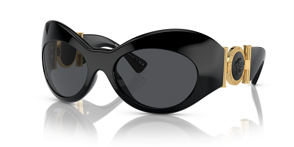 Versace VE4462 XL (58 - 20) with Grey lenses and Black frame
