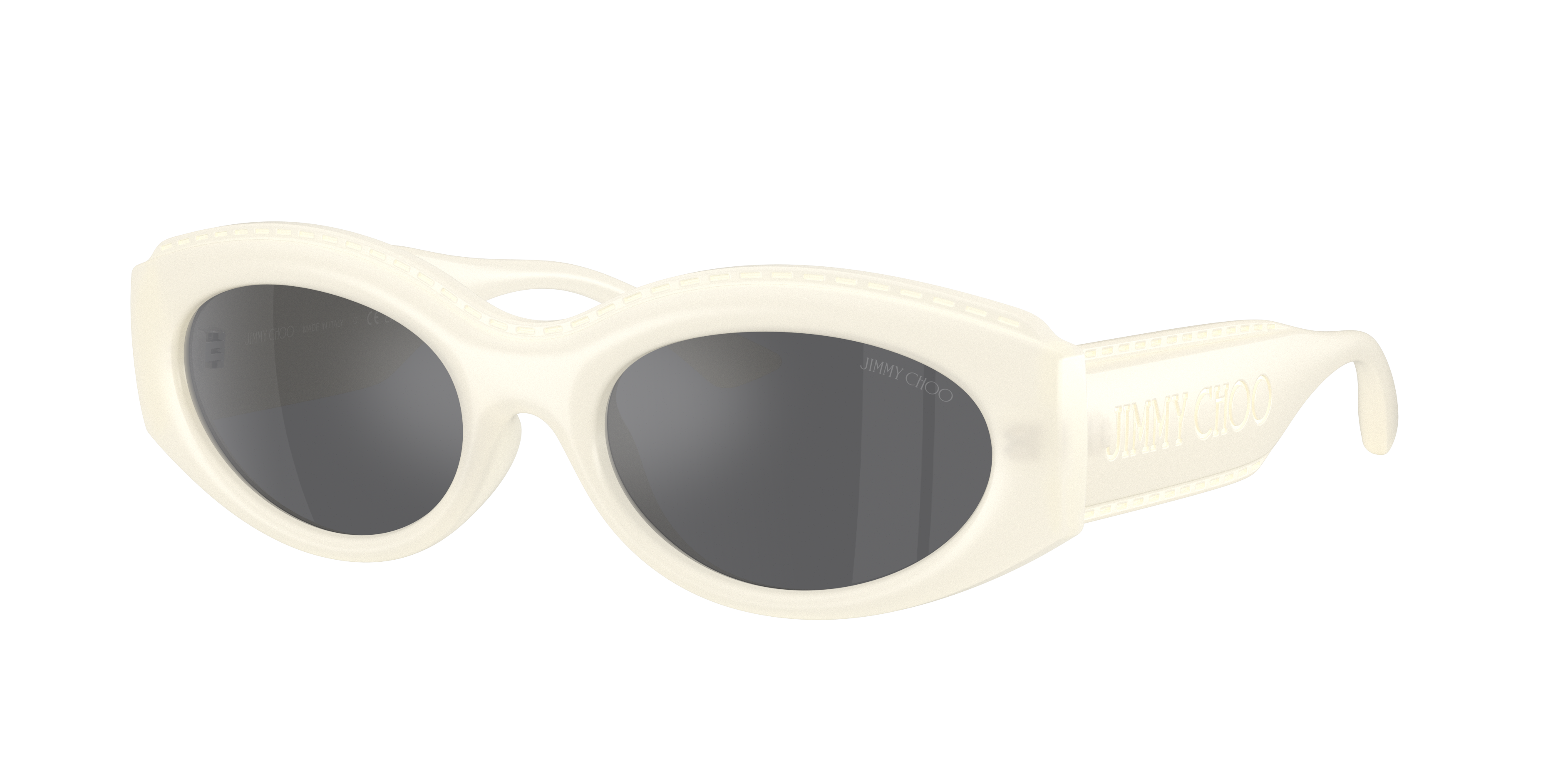 Jimmy Choo Woman Sunglass JC6002U -  Frame color: Opal Latte, Lens color: Grey Mirror Silver