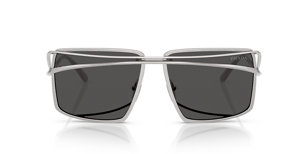 Prada PR C55S XL (58 - 15) with Grey lenses and Silver frame