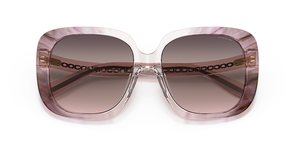 Coach HC8323U C6185 L (56 - 17) with Pink lenses and Pink  display picture 2