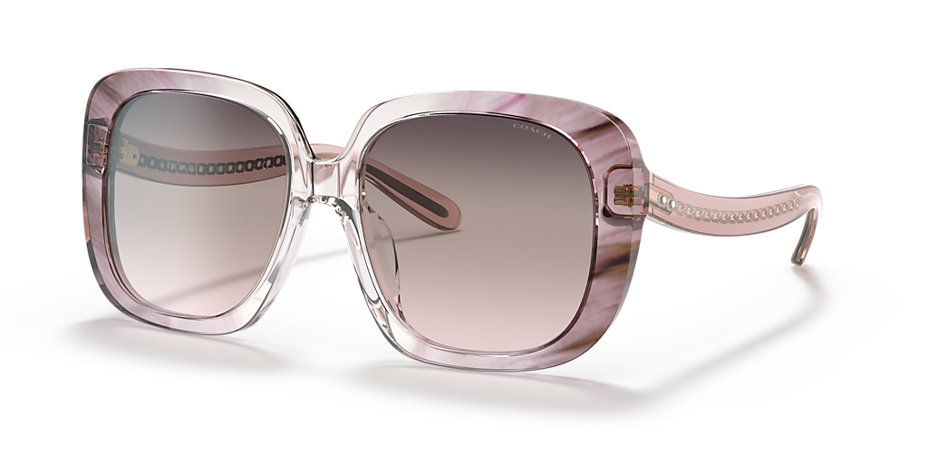 Coach HC8323U C6185 L (56 - 17) with Pink lenses and Pink frame