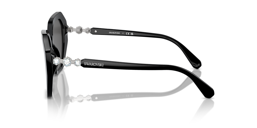 【送料,関税込】SWAROVSKI サングラス SK6017 Swarovski SK6017 M (56 - 17) with Grey lenses and White