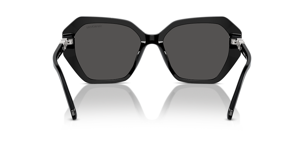 【送料,関税込】SWAROVSKI サングラス SK6017 Swarovski SK6017 M (56 - 17) con Micas Gris y Armazón Negro