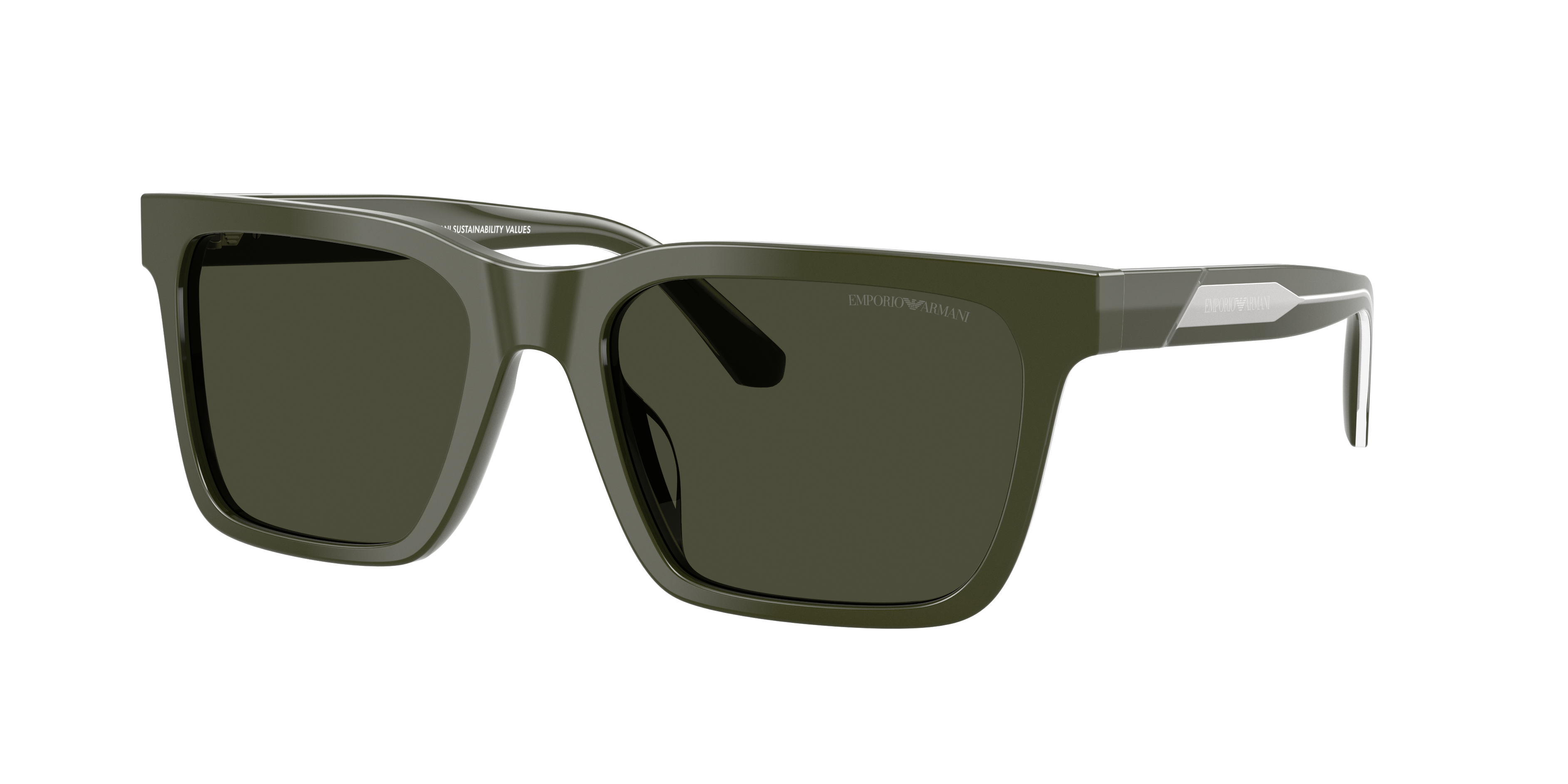 Emporio Armani Man Sunglass EA4262U -  Frame color: Shiny Green, Lens color: Green