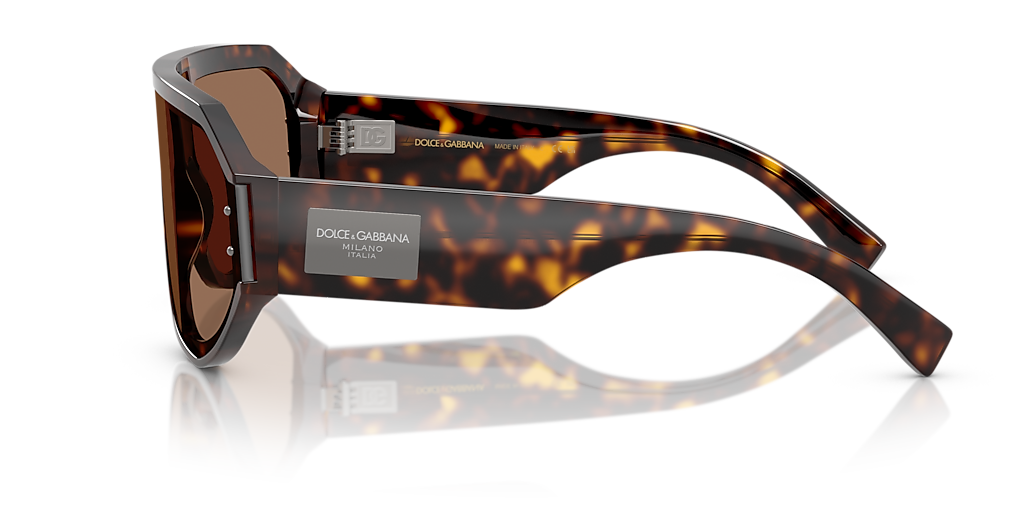 DOLCE&GABBANA DG4481F Havana - Men Luxury Sunglasses, Dark Brown Lens