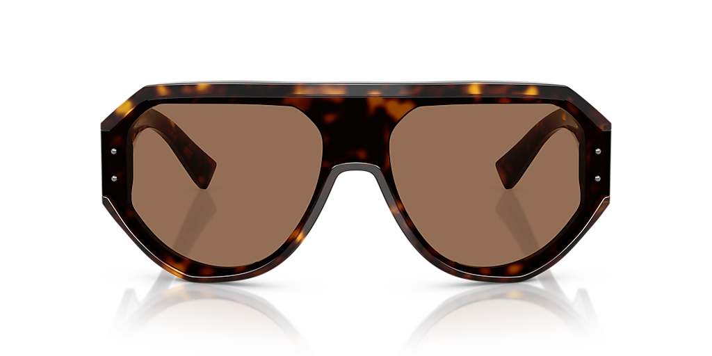 DOLCE&GABBANA DG4481F Havana - Men Luxury Sunglasses, Dark Brown Lens