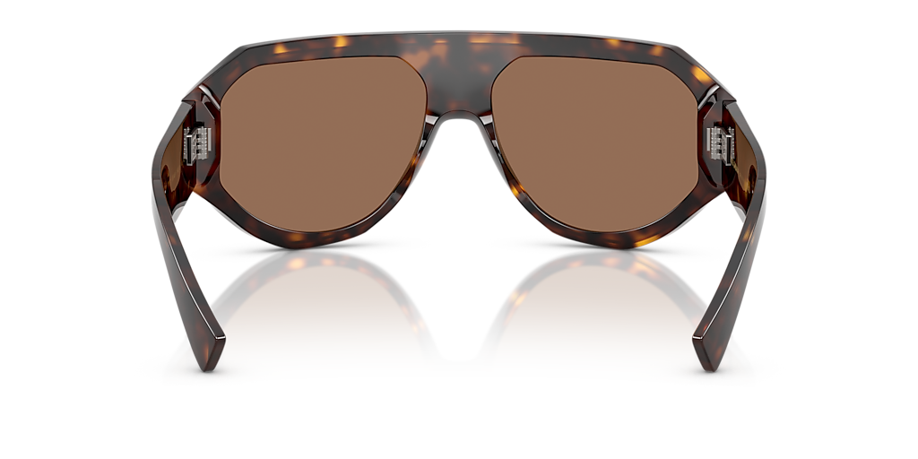 DOLCE&GABBANA DG4481F Havana - Men Luxury Sunglasses, Dark Brown Lens