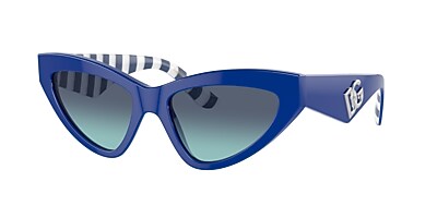 Dolce&Gabbana DG4439 55 Dark Grey & Black Sunglasses | Sunglass 