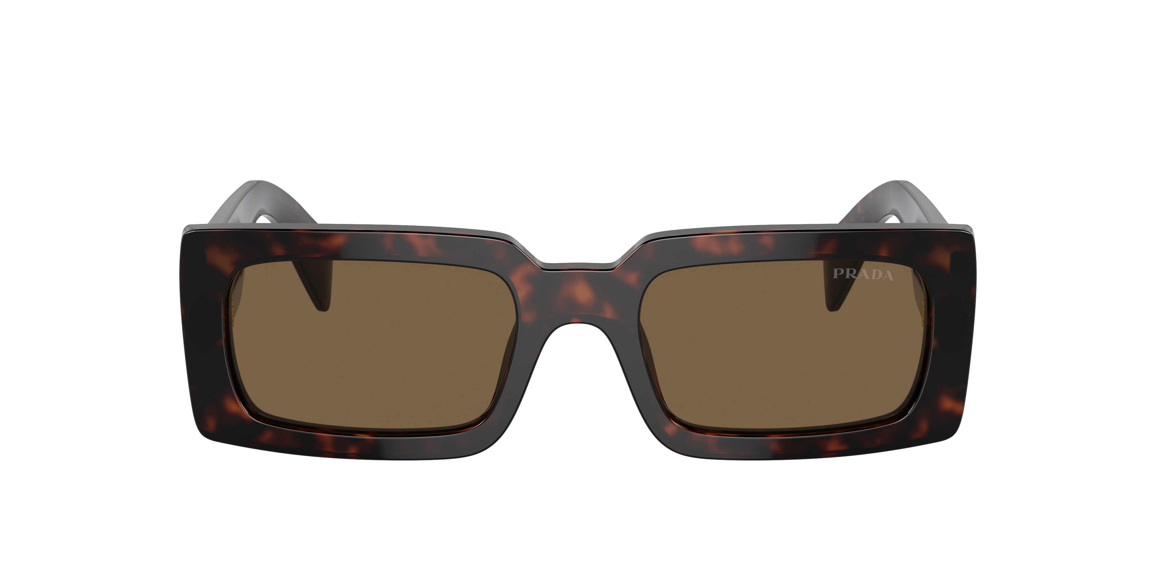 Prada Woman Sunglass Pr A07s In Dark Brown Polarized
