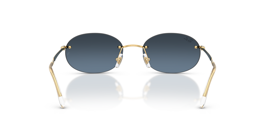 Ray-Ban RB3767 S (54 - 18) with Blue lenses and Gold frame