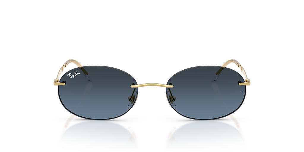 Ray-Ban RB3767 S (54 - 18) with Blue lenses and Gold frame