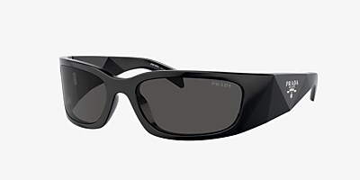 Prada PR A14S 60 Dark Grey & Black Sunglasses | Sunglass Hut USA