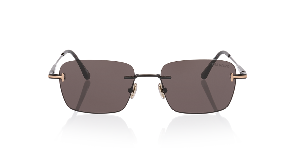 Tom Ford Jake-02 XXL (54 - 18) with Grey lenses and Black frame