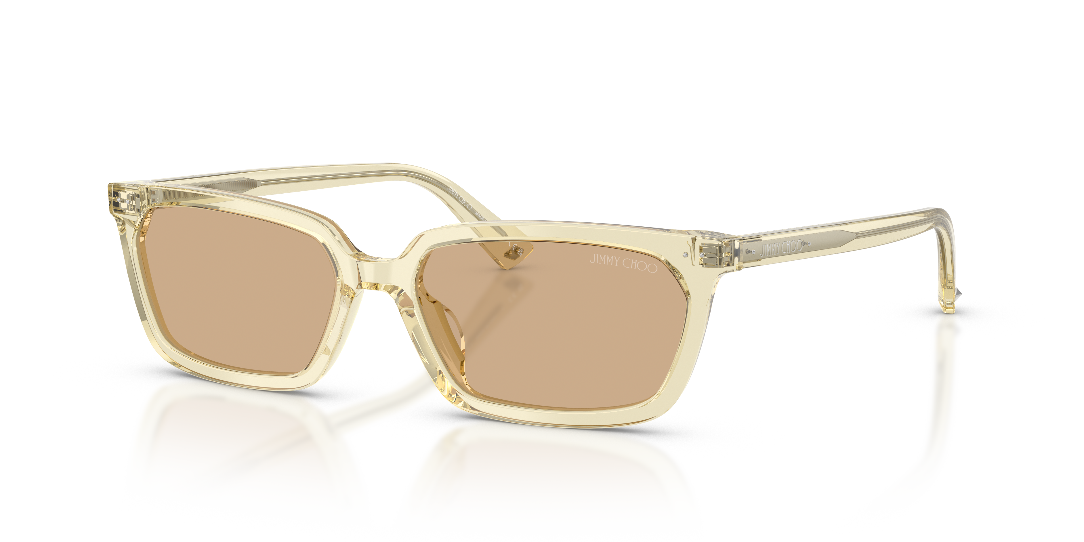 Jimmy Choo JC5050U S (55 - 16) com Lentes Amarelo e Armação