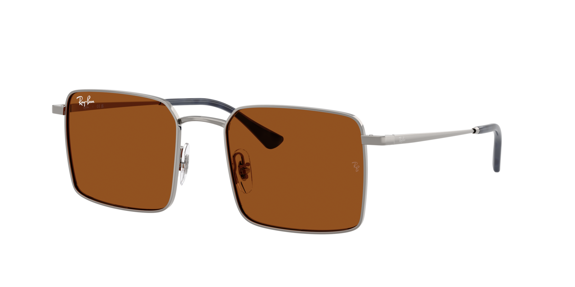 Ray-Ban Unisex Sunglass RB3782 Idan Bio-Based -  Frame color: Gunmetal, Lens color: Dark Brown
