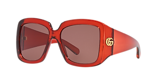 グッチ　GUCCI サングラスGG0225S 63□17 130 GGマーク Gucci GG0225S XL (63 - 17) with Grey lenses and Gold frame