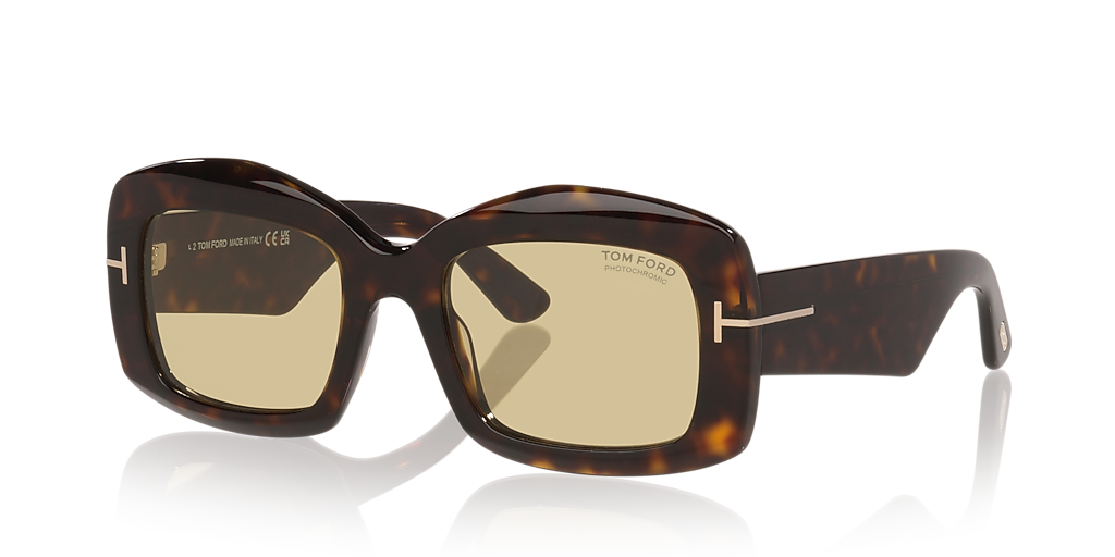 Tom Ford Venetia_Tr XXL (53 - 21) with Brown lenses and Tortoise