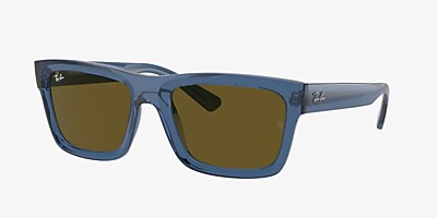 Ray-Ban RB4396 Warren Bio-Based 54 Dark Brown & Transparent Dark 