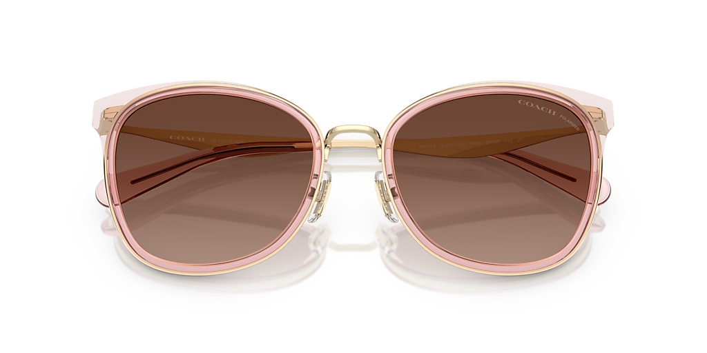 Coach HC7170 CW185 XL (56 - 20) with Brown lenses and Gold frame