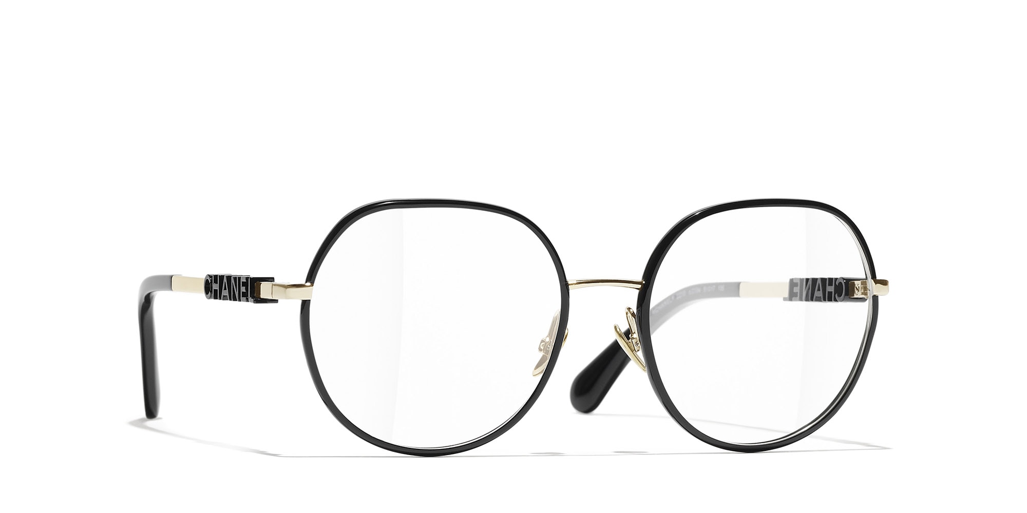 Chanel Woman Sunglass Pantos Eyeglasses CH2213 -  Frame color: Gold, Lens color: Demo Lens