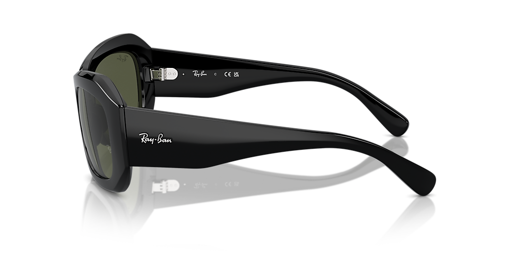 New Beate Ray-Ban Ray-Ban RB2212 Beate M (56 - 20) with Grey lenses and  main image 2