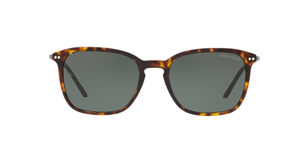 GIORGIO ARMANI AR8111 Dark Havana - Men Sunglasses, Green Lens