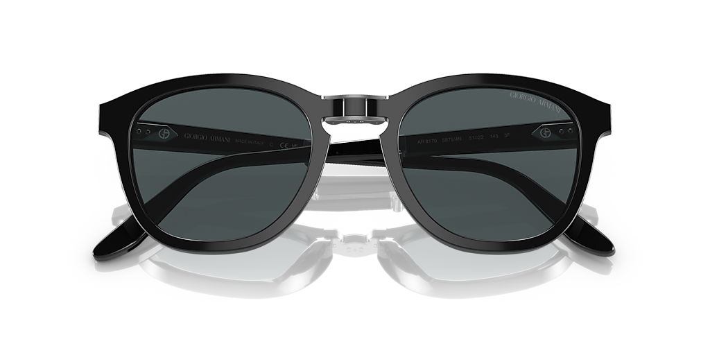 Giorgio Armani AR8170 S (51 - 22) with Blue lenses and Black
