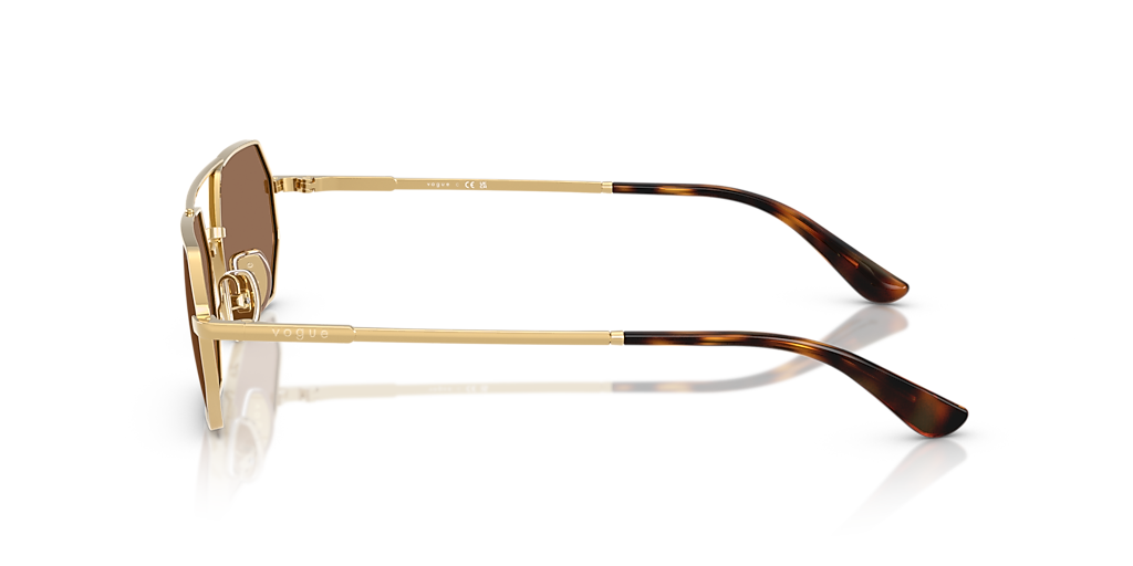 VOGUE EYEWEAR VO4329S Gold - Women Sunglasses, Dark Brown Lens