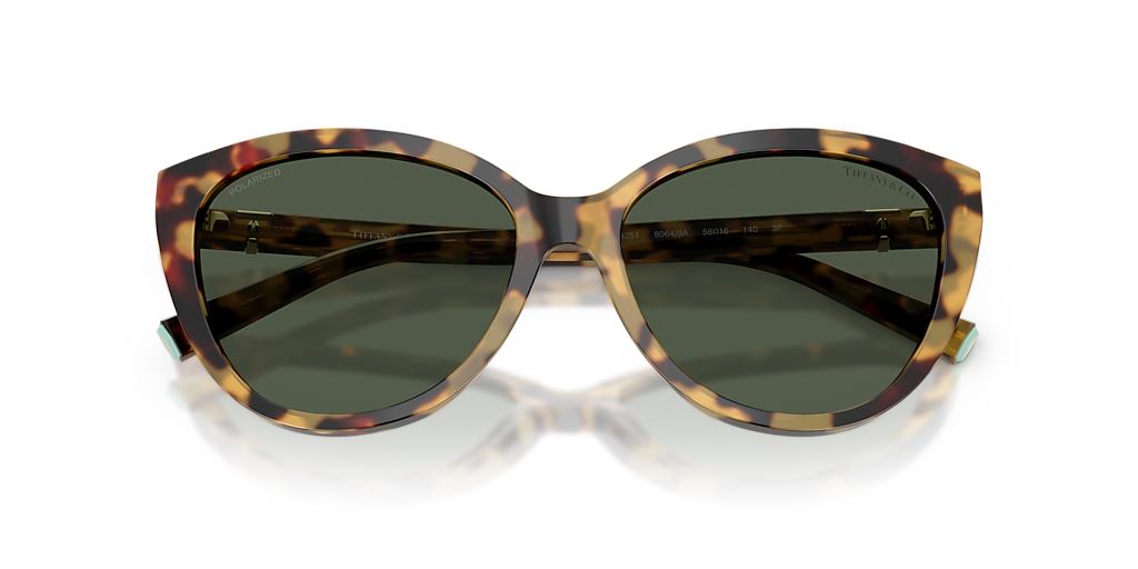 Tiffany & Co. TF4251 M (56 - 16) with Green lenses and Tortoise