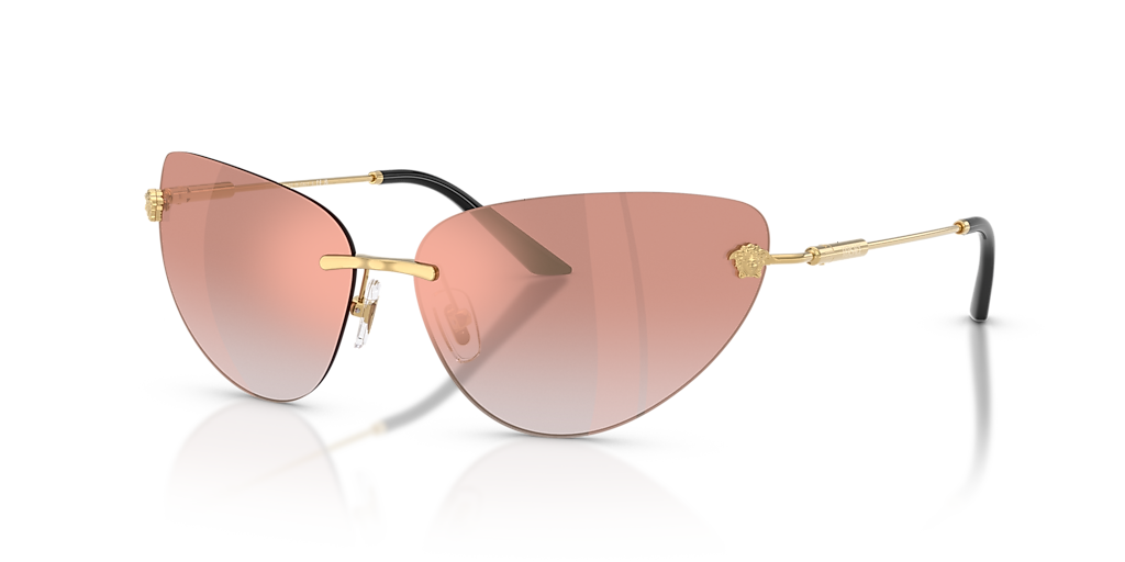 Versace VE2281 XXL (64 - 13) with Pink lenses and Gold frame