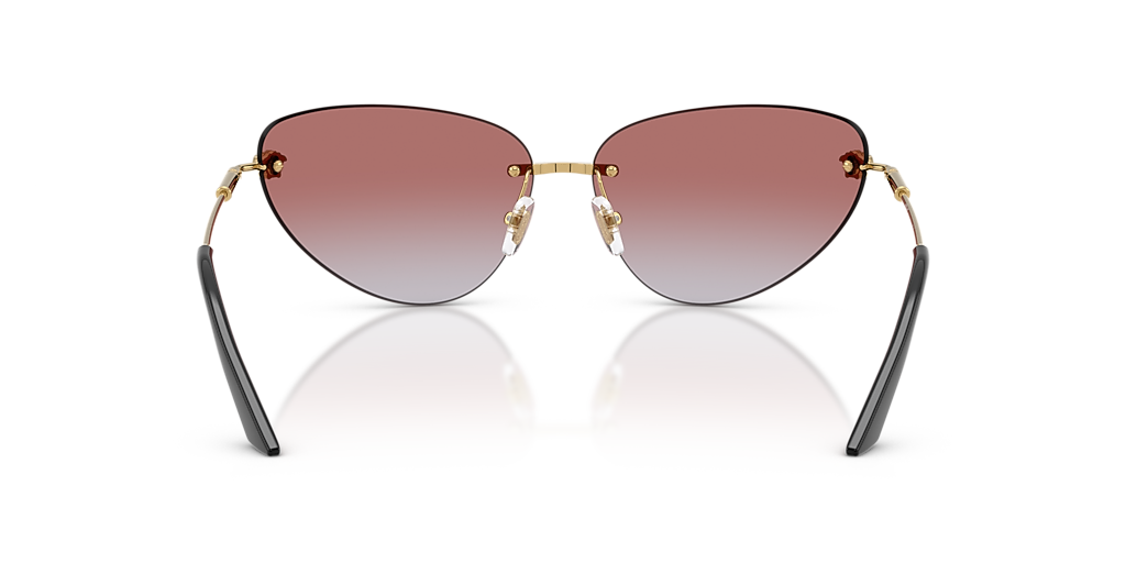 333221 様 Versace VE 2268 100284 Gold Metal Shield Sunglasses Pink Lens at