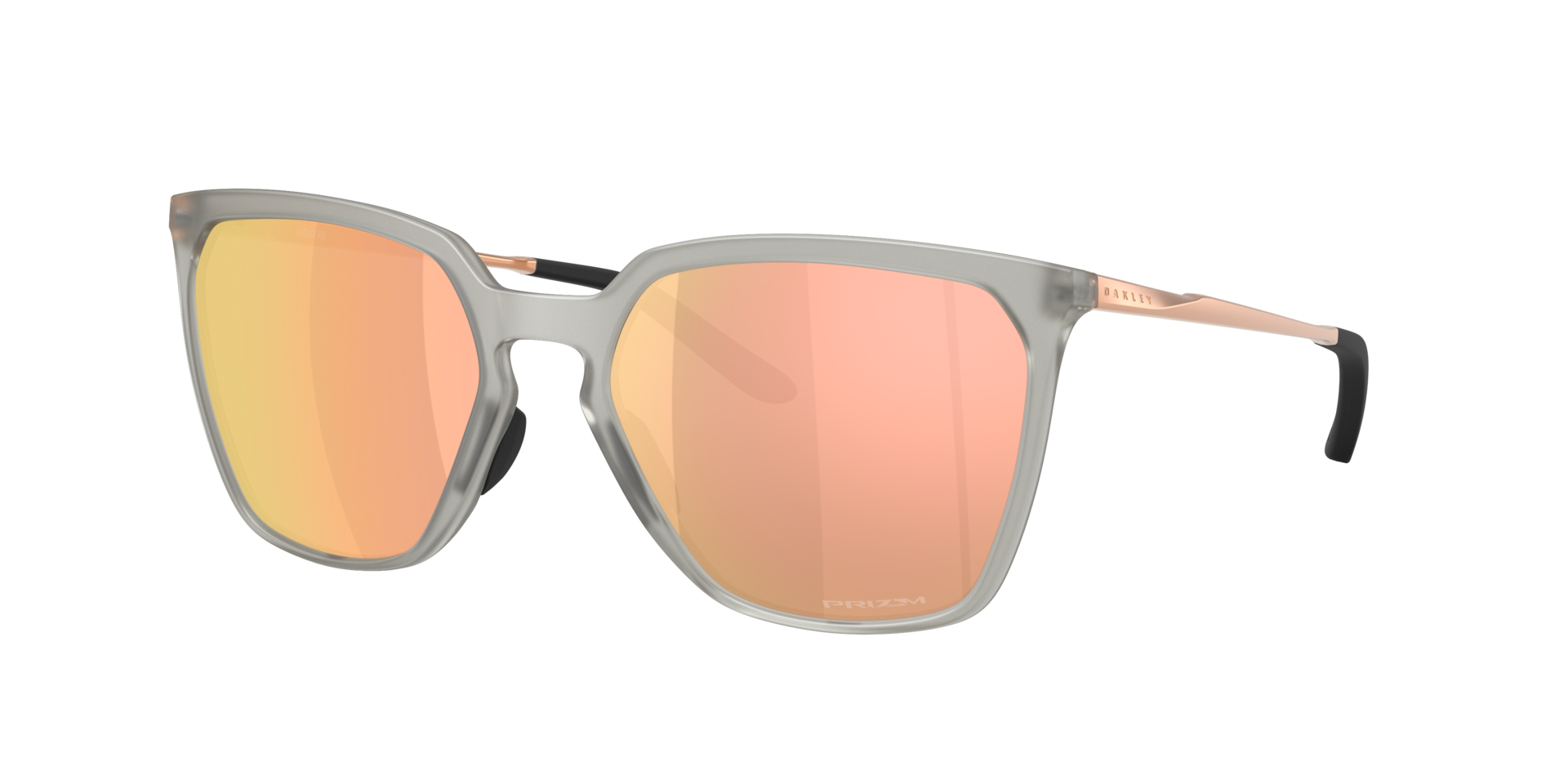 Oakley Woman Sunglass OO9480 Sielo SQ -  Frame color: Matte Grey Ink, Lens color: Prizm Rose Gold