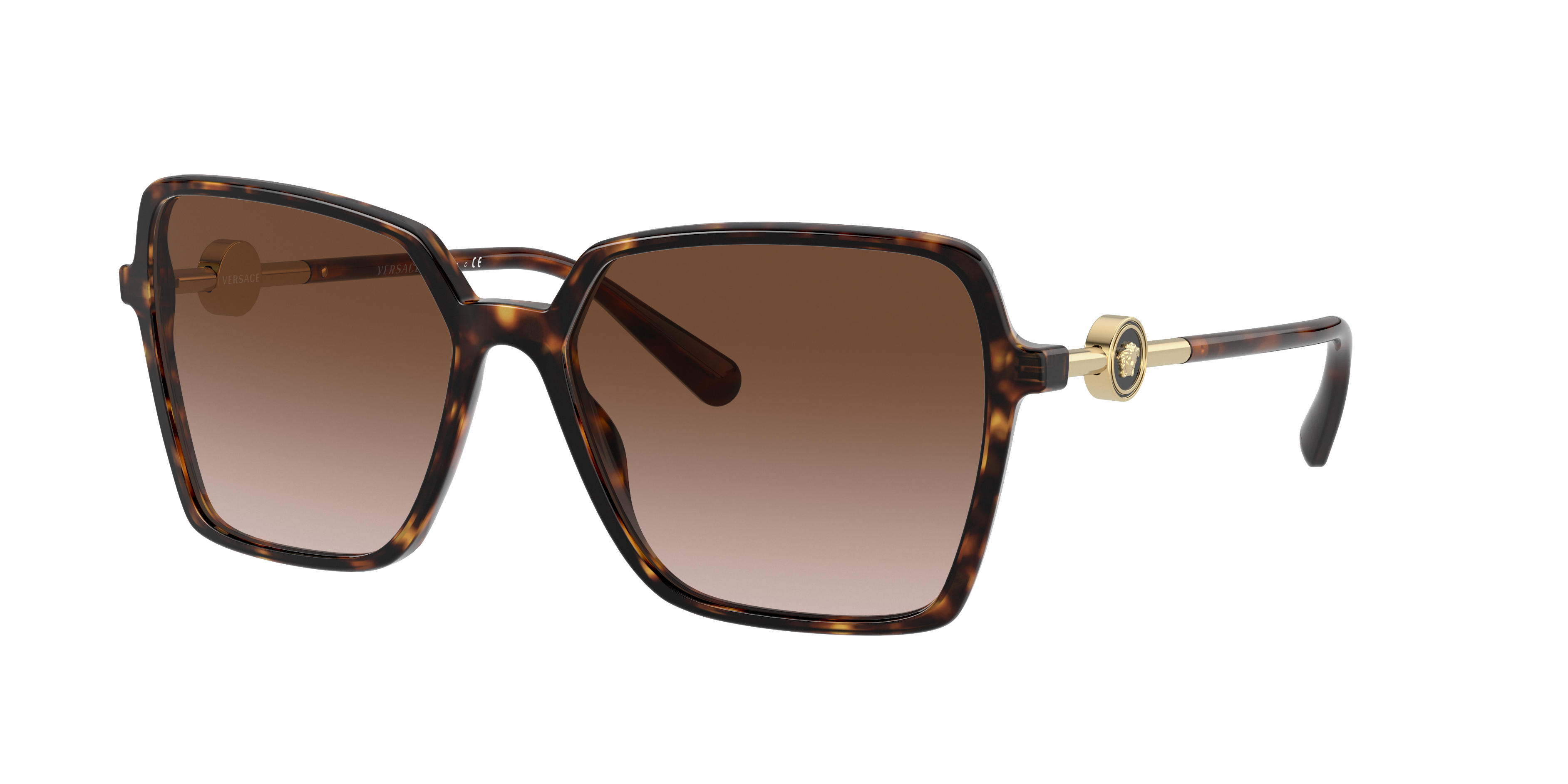 Versace VE4396 XL (58 - 16) with Brown lenses and Tortoise frame