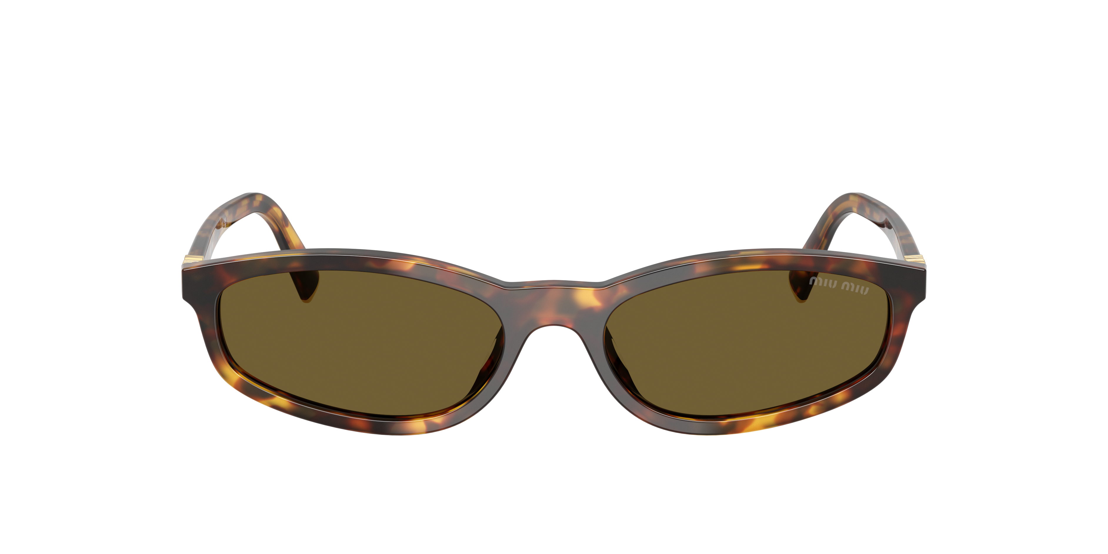 Miu Miu Woman Sunglass Mu A06s In Dark Brown
