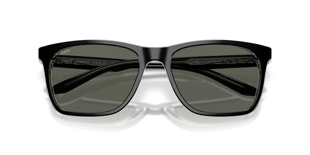 Costa Gravels L (57 - 18) with Grey lenses and Black frame