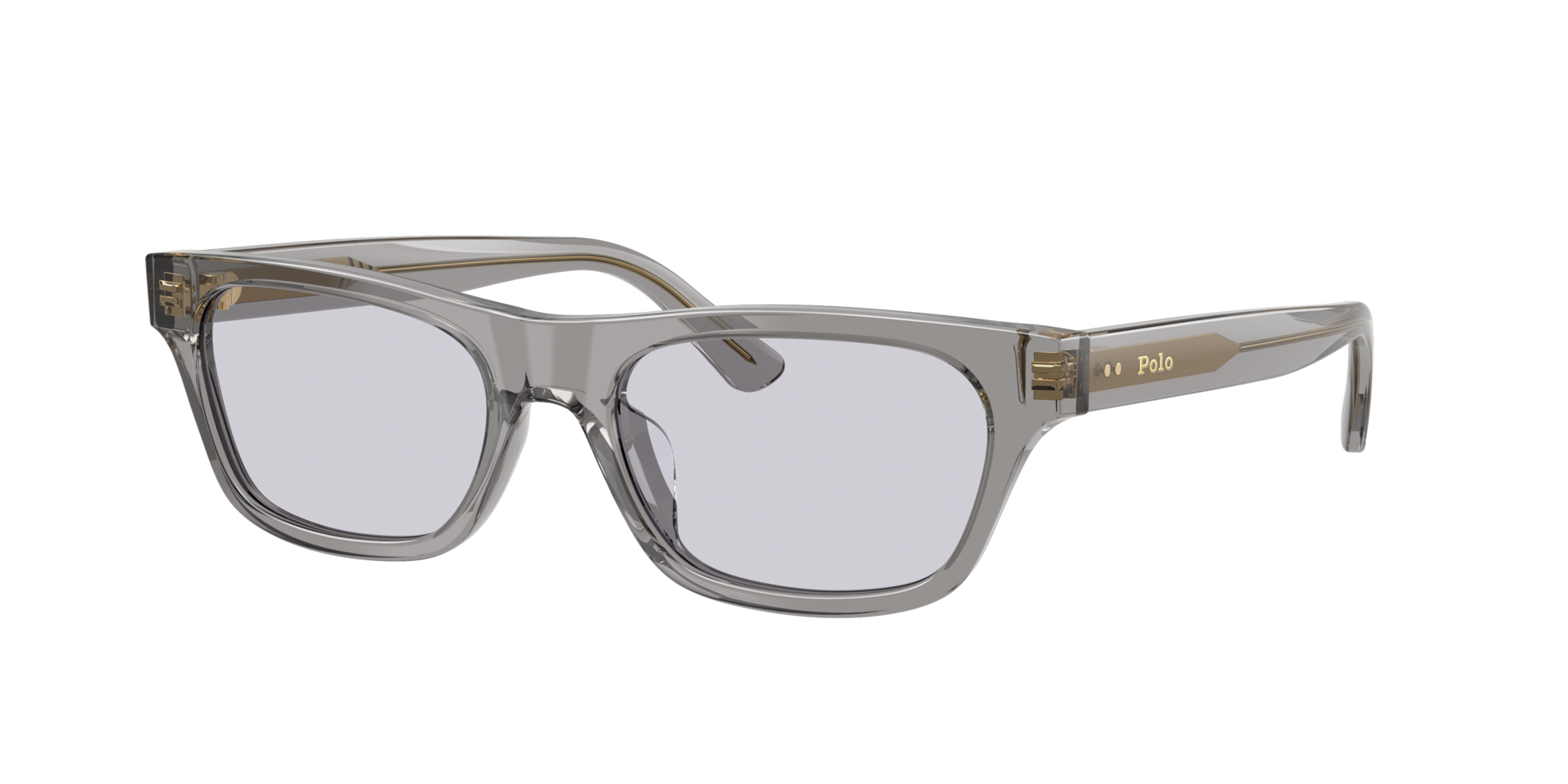 Polo Ralph Lauren Woman Sunglass PH4238U -  Frame color: Shiny Transparent Grey, Lens color: Lillac