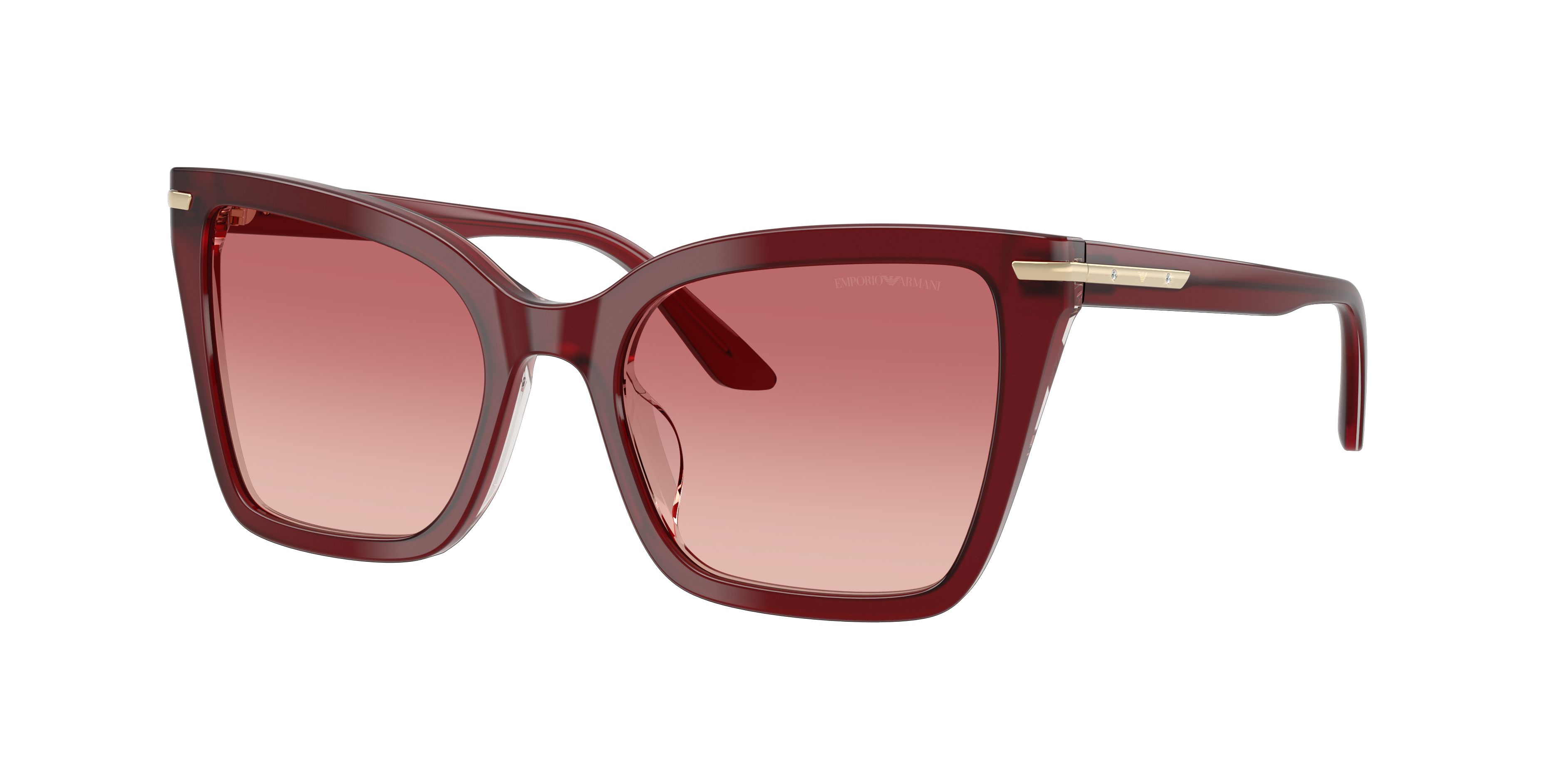 Emporio Armani Woman Sunglass EA4273BU -  Frame color: Shiny Bordeaux, Lens color: Pink Gradient Red