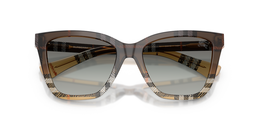 Burberry BE4470 M (54 - 18) with Grey lenses and Brown frame