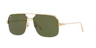 Cartier CT0431S 65 Brown & Gold Sunglasses | Sunglass Hut United 