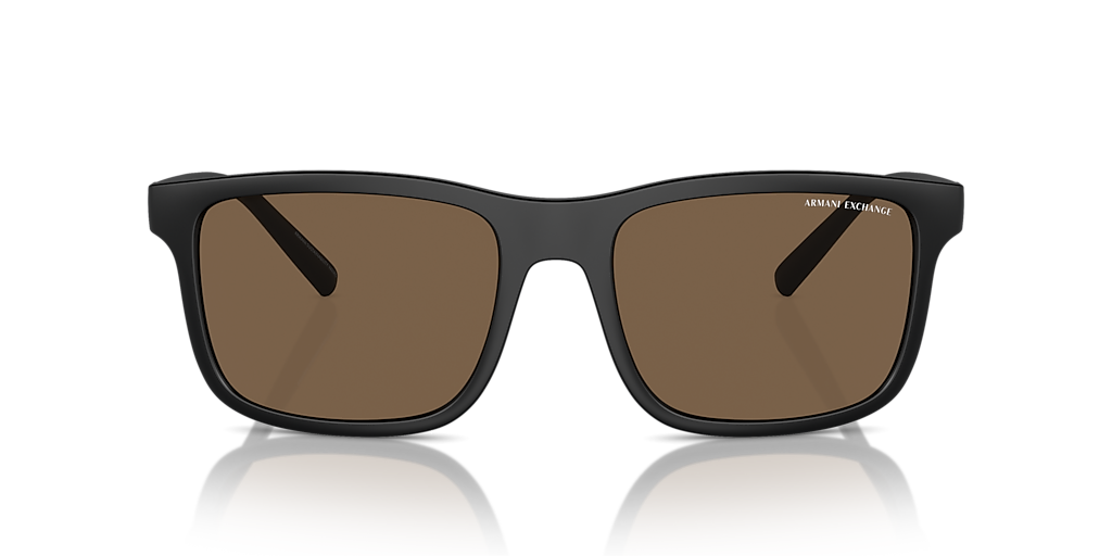 Armani Exchange AX4145S XXL (57 - 19) with Brown lenses and Black