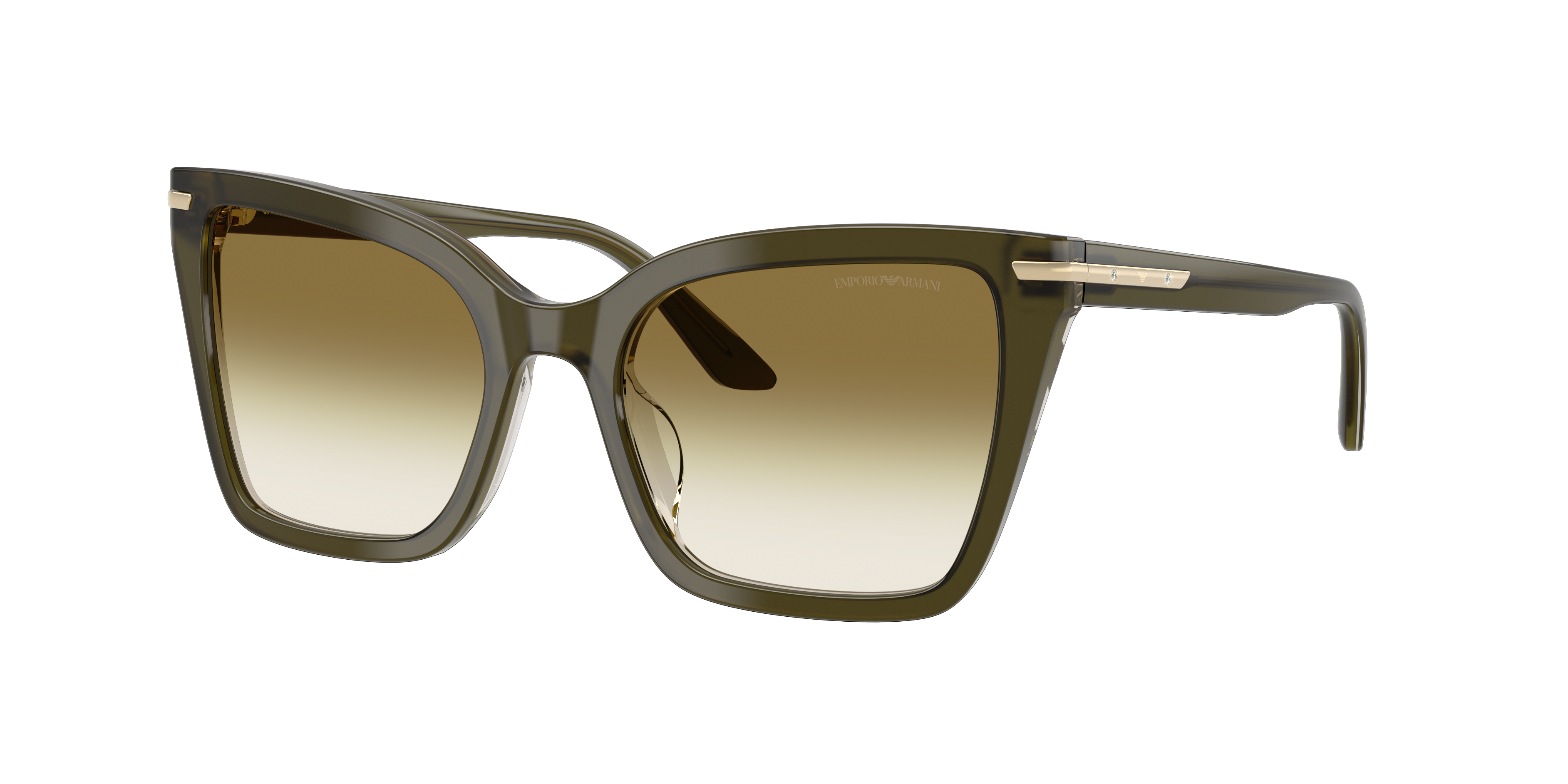 Emporio Armani Woman Sunglass EA4273BU -  Frame color: Shiny Dark Green, Lens color: Clear Gradient Dark Green