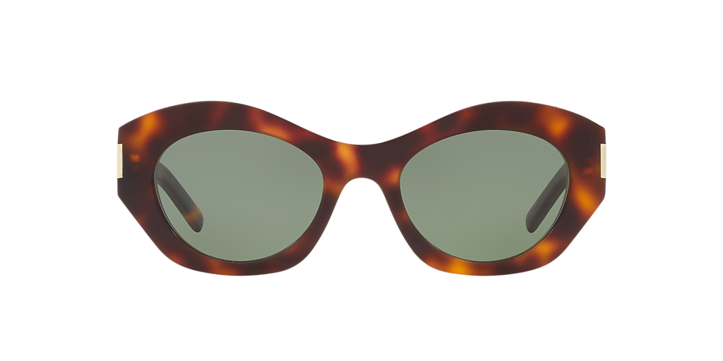 SAINT LAURENT SL 639 Tortoise - Women Sunglasses, Green Lens