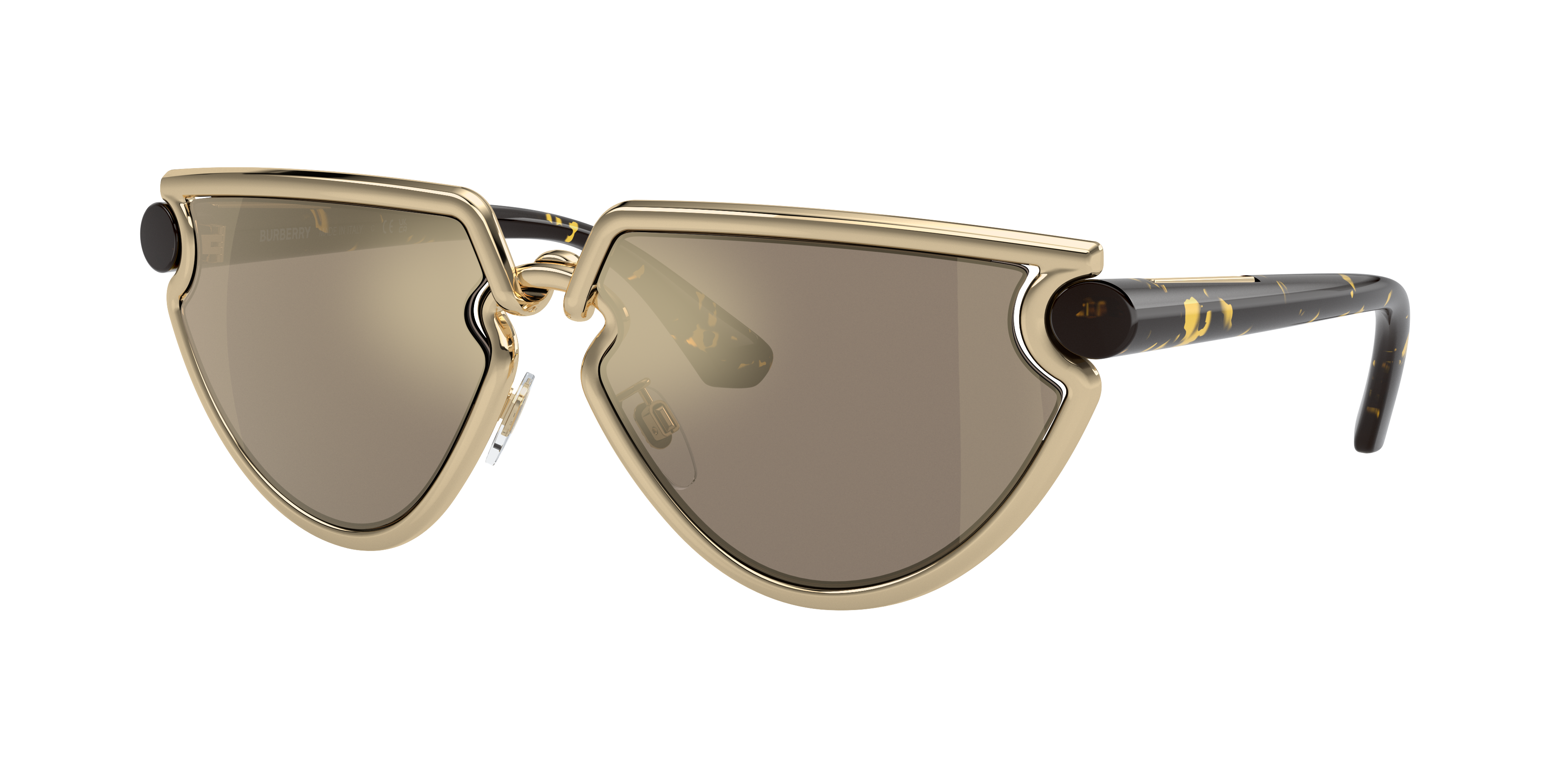 Burberry BE3152 M (61 - 17) with Brown lenses and Gold frame