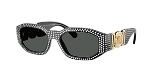 Versace VE4478U (55 - 17) with Grey lenses and Black frame  display picture 1