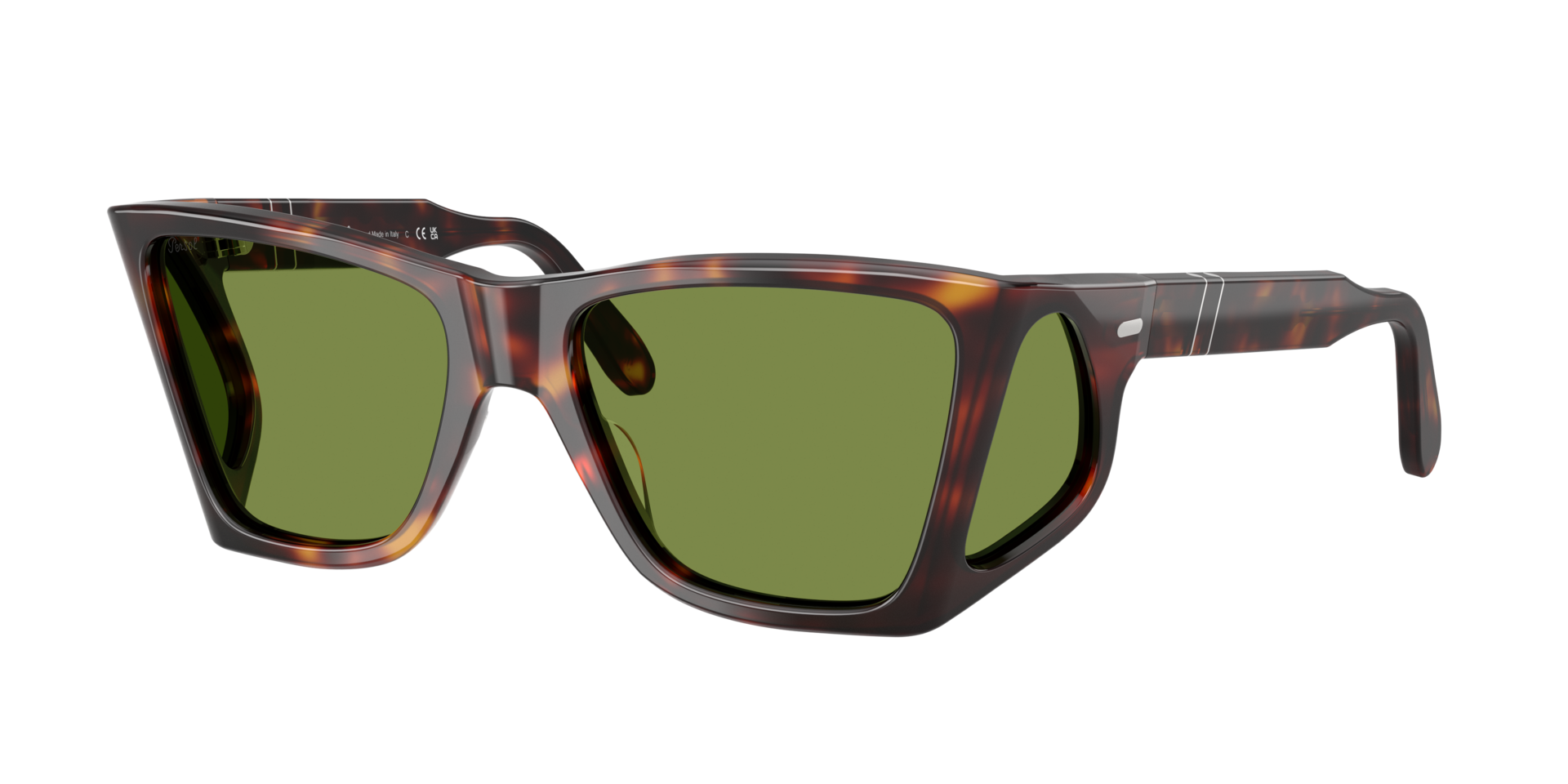 Persol Man Sunglass PO0009 - Frame color: Havana, Lens color: Green