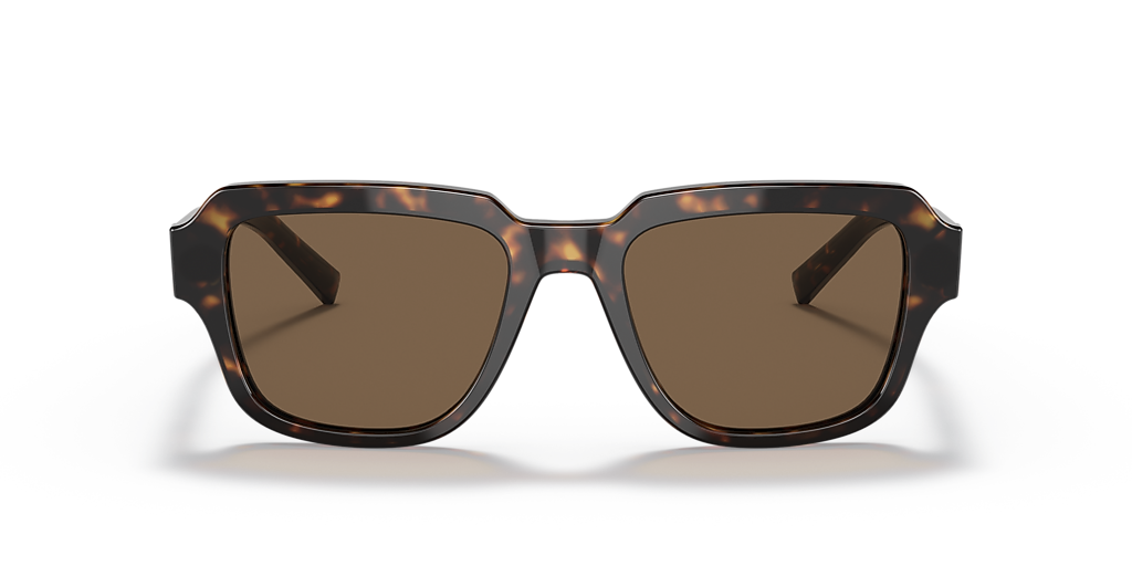 DOLCE&GABBANA DG4402 Havana - Men Luxury Sunglasses, Dark Brown Lens
