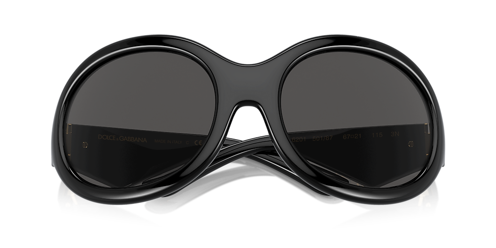 Dolce&Gabbana DG6201 XXL (67 - 21) with Grey lenses and Black