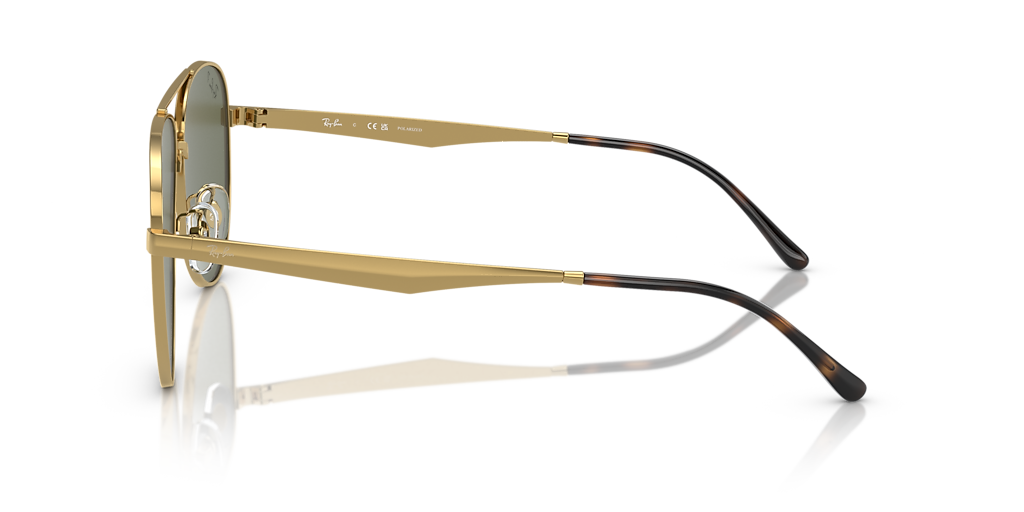 Ray-Ban RB3712D XXL (62 - 14) with Green lenses and Gold