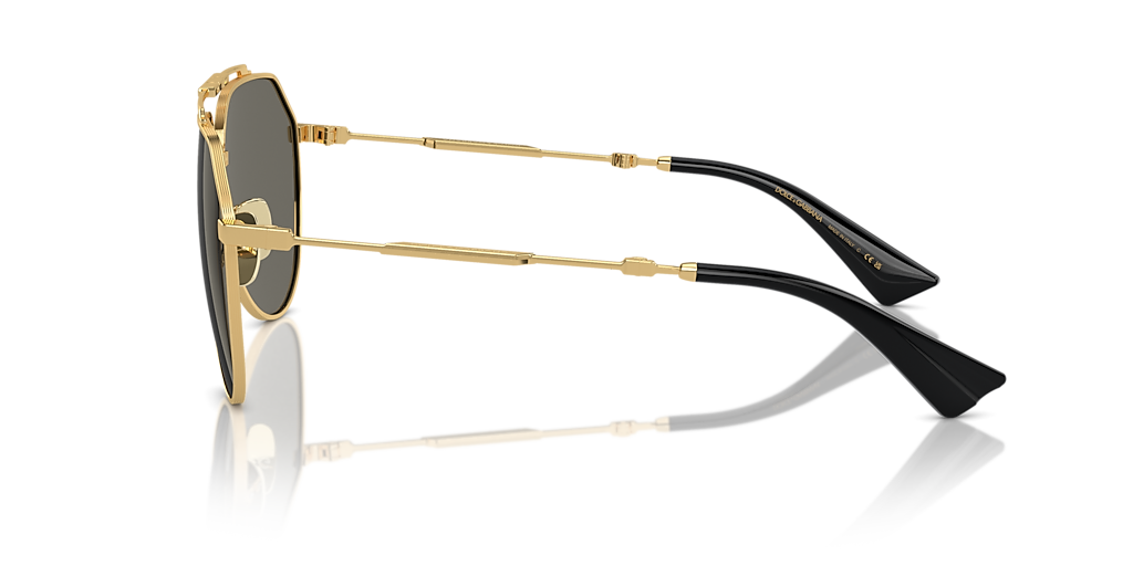 Dolce&Gabbana DG2302 XL (60 - 15) with Grey lenses and Gold frame