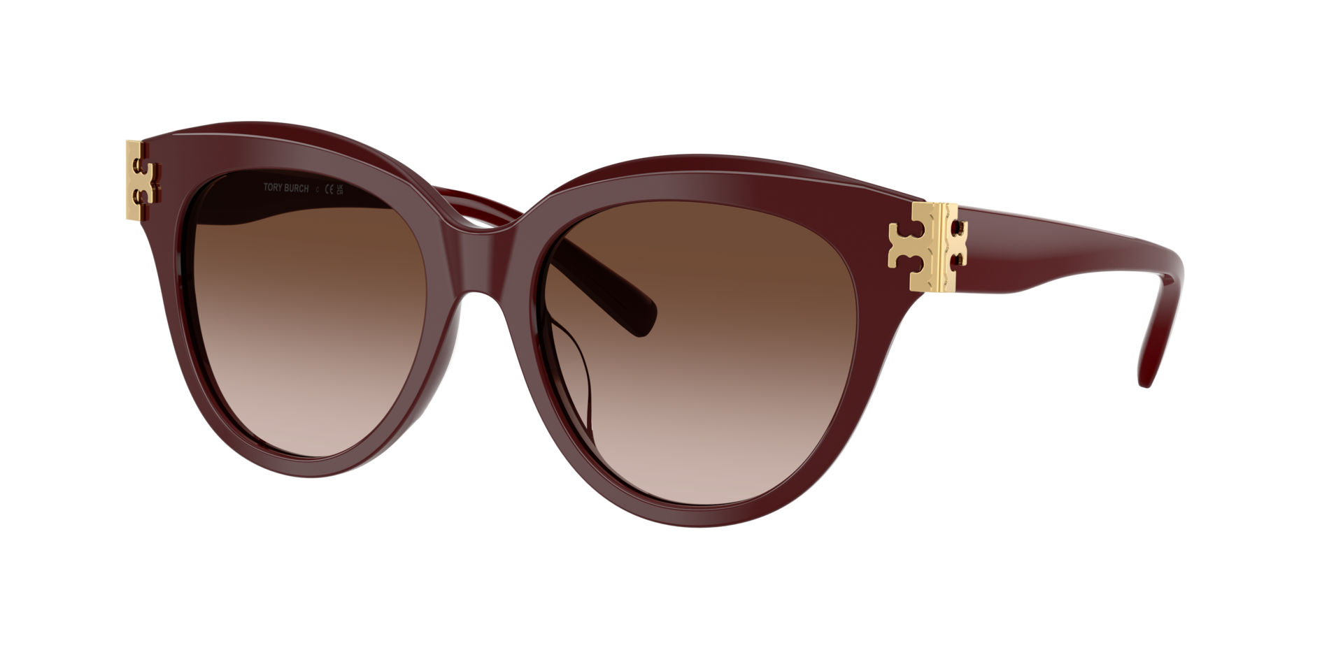 Tory Burch Woman Sunglass TY7209U -  Frame color: Red Berry, Lens color: Brown Gradient